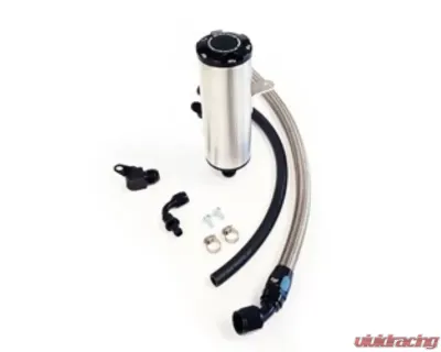 Powerhouse Racing Deluxe Power Steering Reservoir Kit Black Hose Ends Black Line Machined Finish Toyota Supra | Lexus SC300 1992-2001 - PHR 01011026.D.BKB